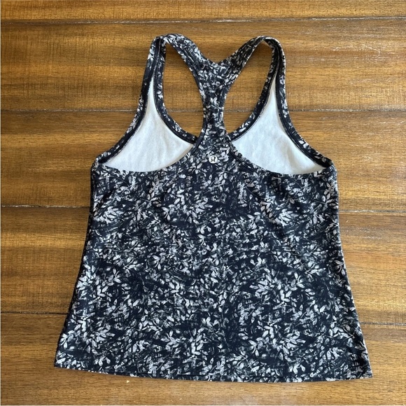 Lululemon Cool Racerback Short Tank Top Nulu Blossom Overlay Missing Rip Tag - Picture 6 of 11